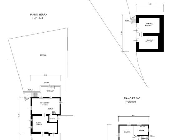 GRUNDRISSE - Villa in der Nähe des Cavedinesees (nörlichen Gardasee)