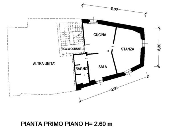 GRUNDRISSE - Apartment in a renovated rustico above Riva del Garda